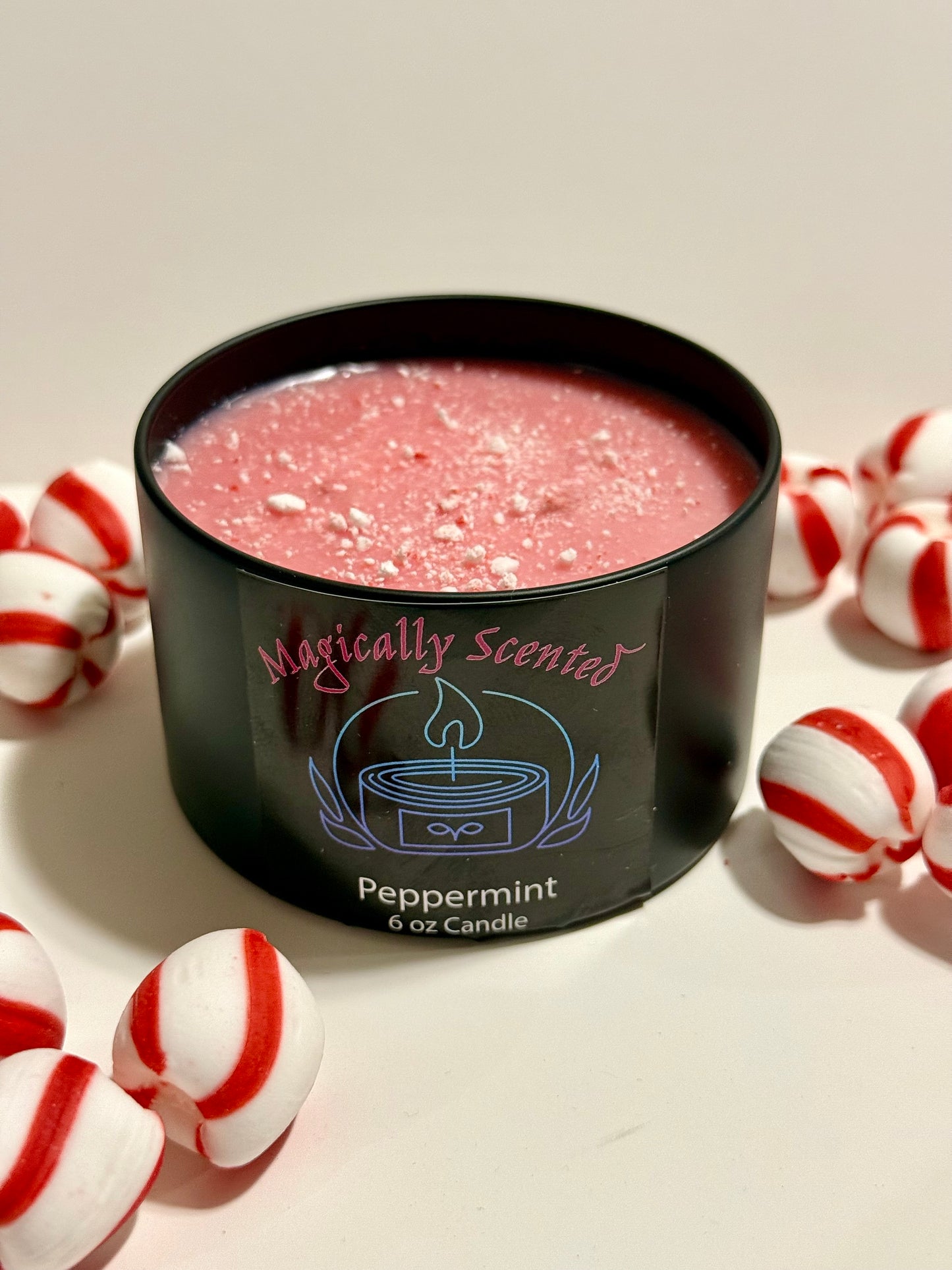 Peppermint Wickless Candle
