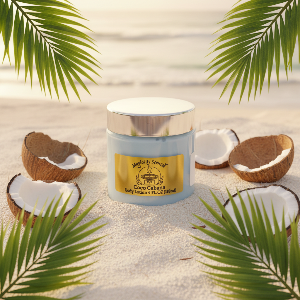 Coco Cabana Body Lotion - Tropical Background