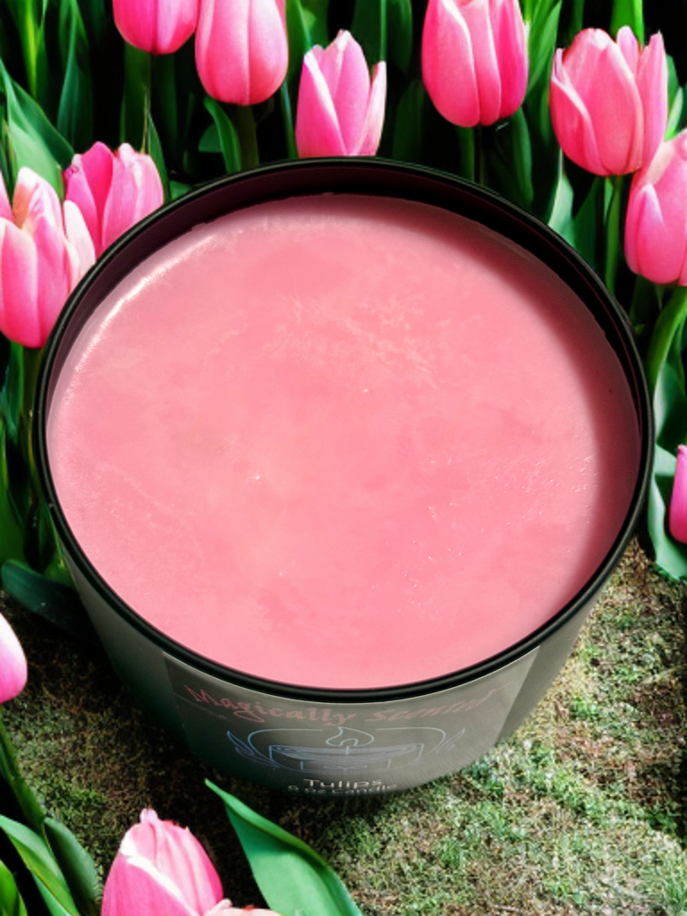 Tulip Wickless Candle