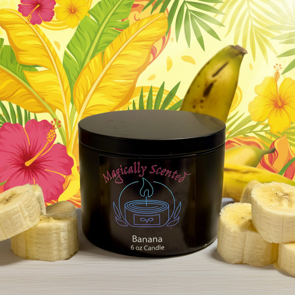 Banana Wickless Candle