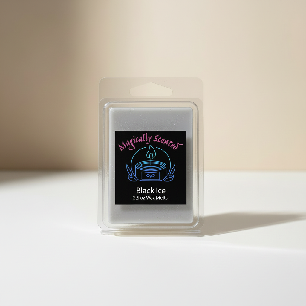 Black Ice Wax Melt - Matching Background