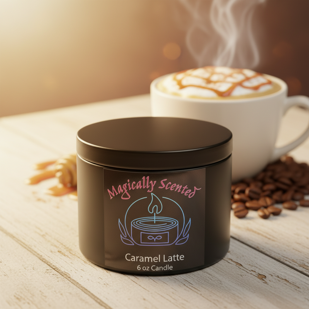 Caramel Latte Wickless Candle