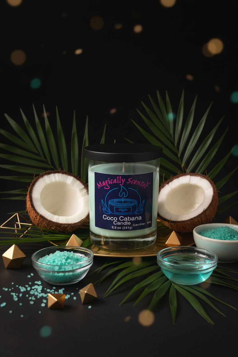 Coco Cabana Candle Background