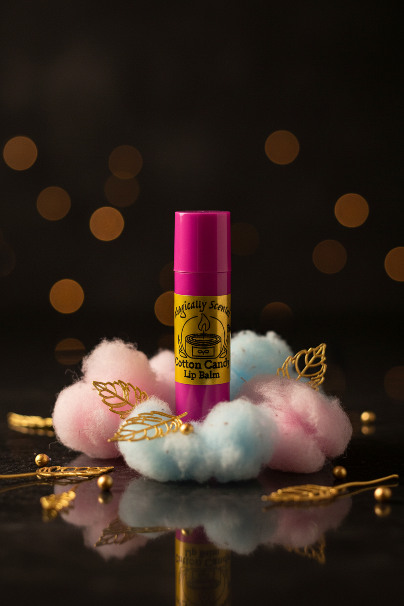 Cotton Candy Lip Balm Background