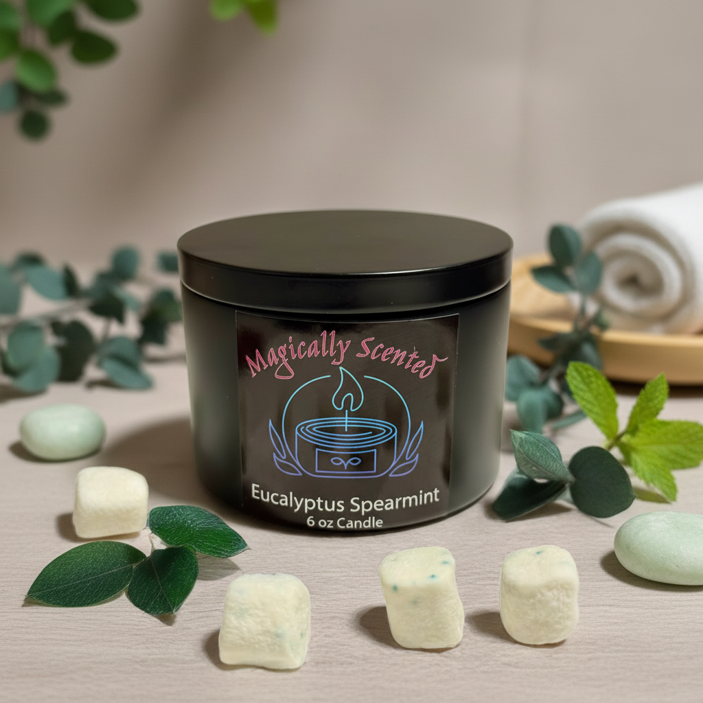 Eucalyptus and Spearmint Wickless Candle