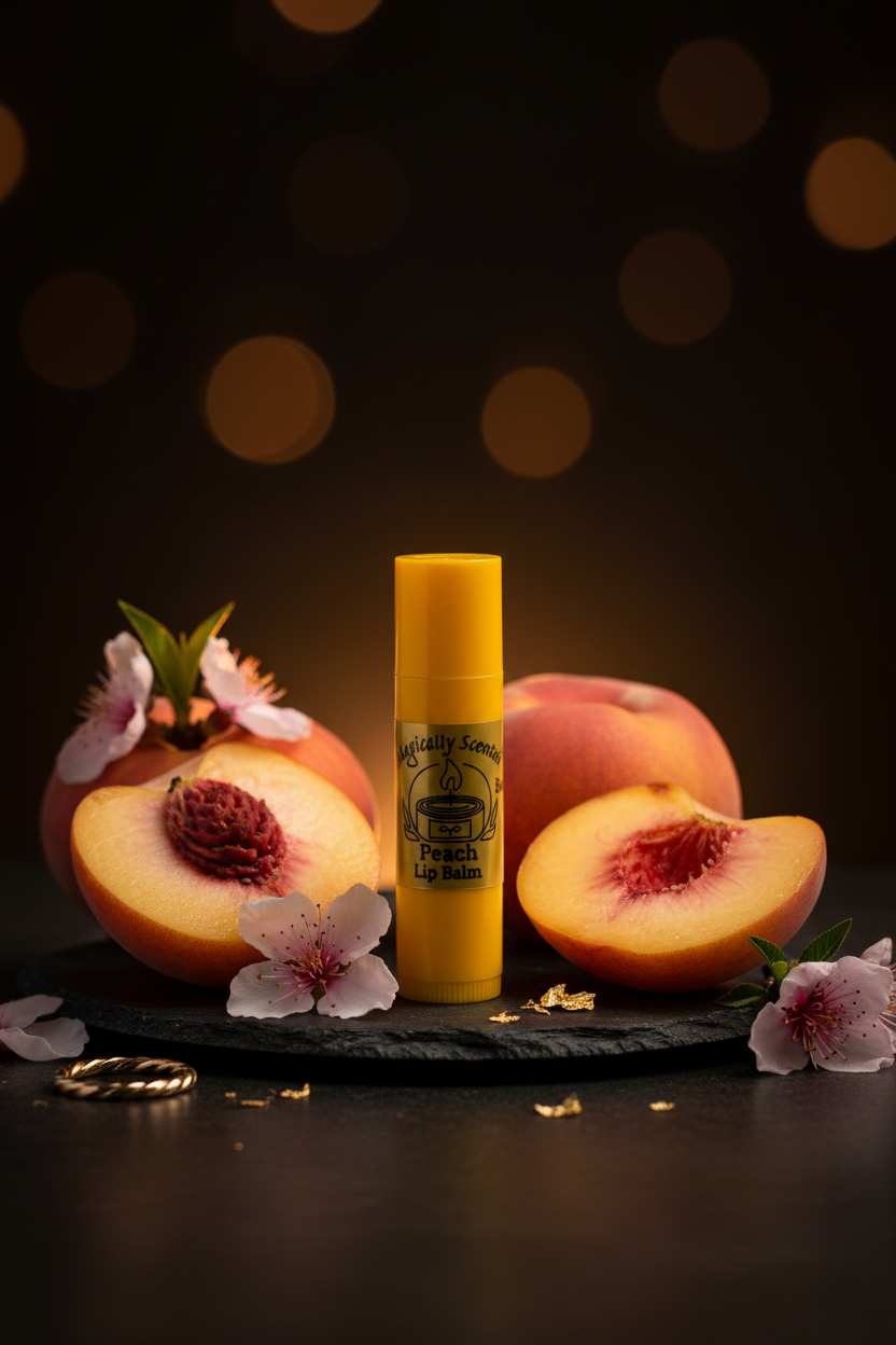 Peach Lip Balm Background