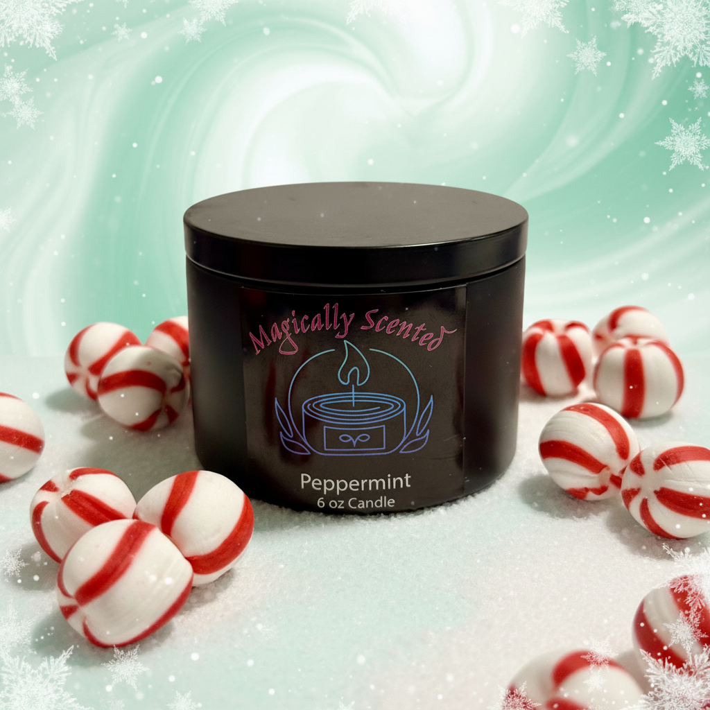 Peppermint Wickless Candle - Clear Label
