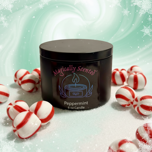 Peppermint Wickless Candle - Clear Label