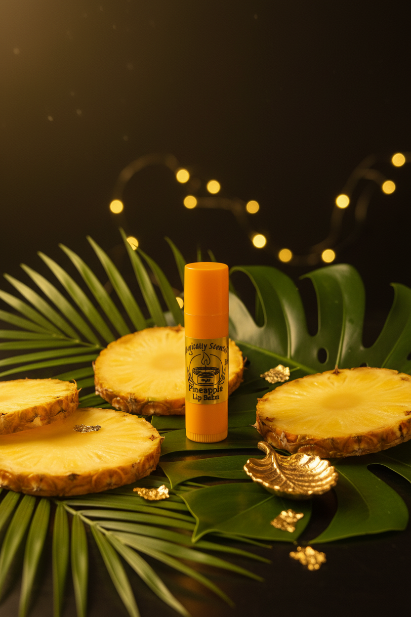 Pineapple Lip Balm Background