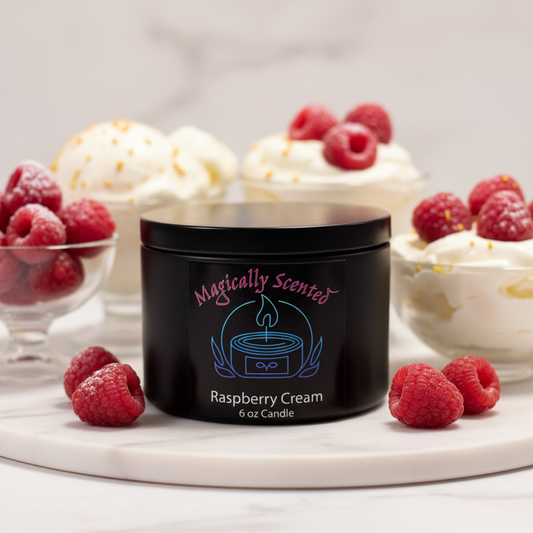 Raspberry Cream Wickless Candle
