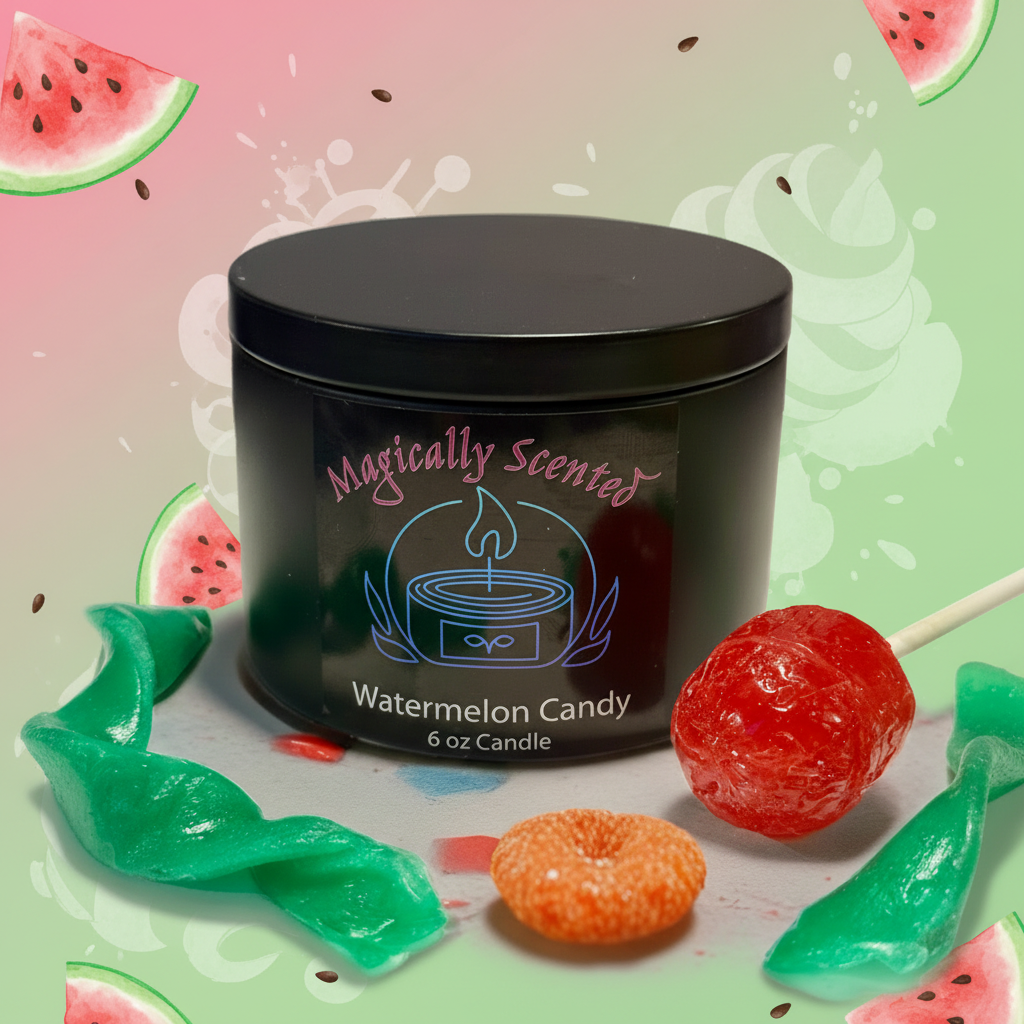 Watermelon Candy Wickless Candle - New Background