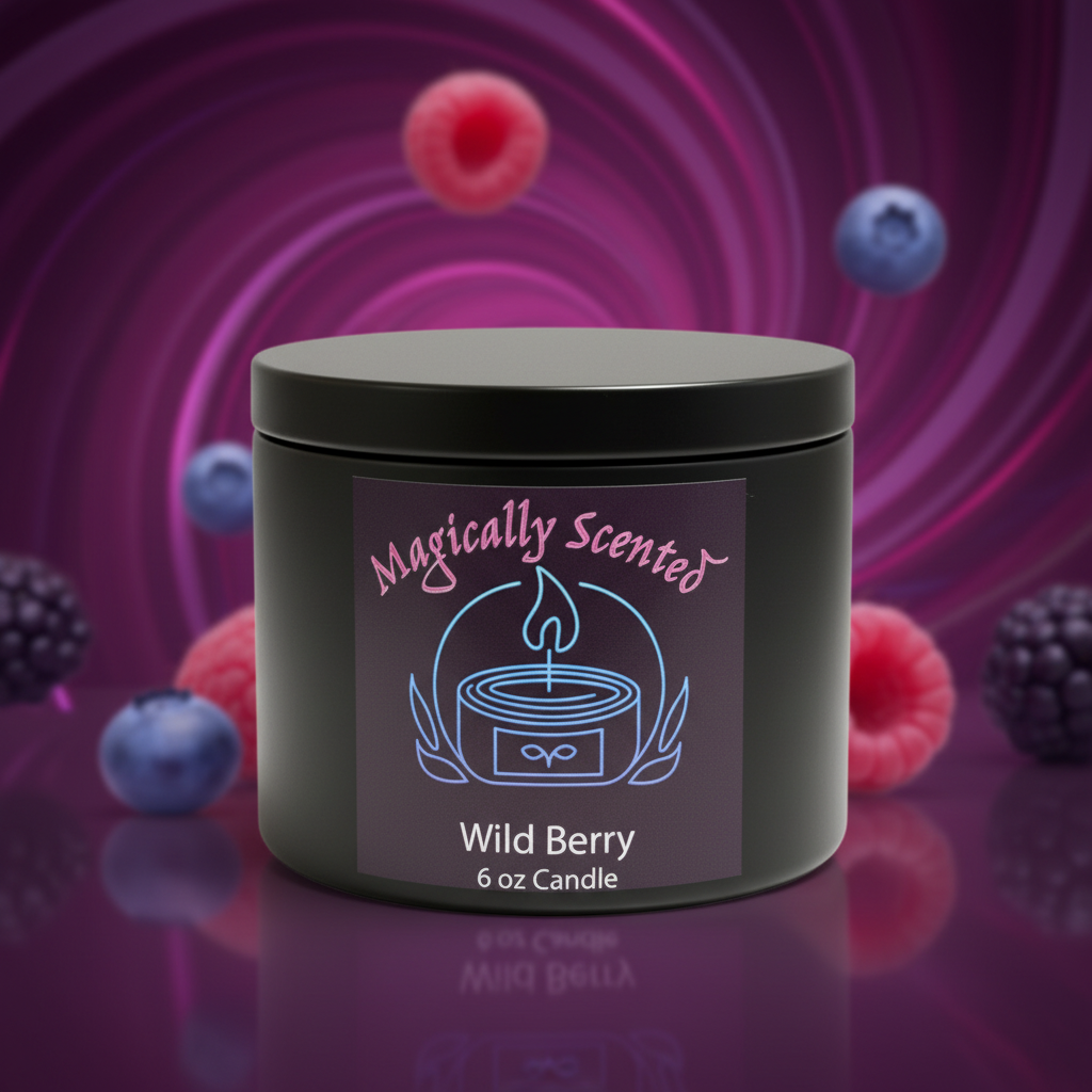 Wild Berry Wickless Candle - New Background